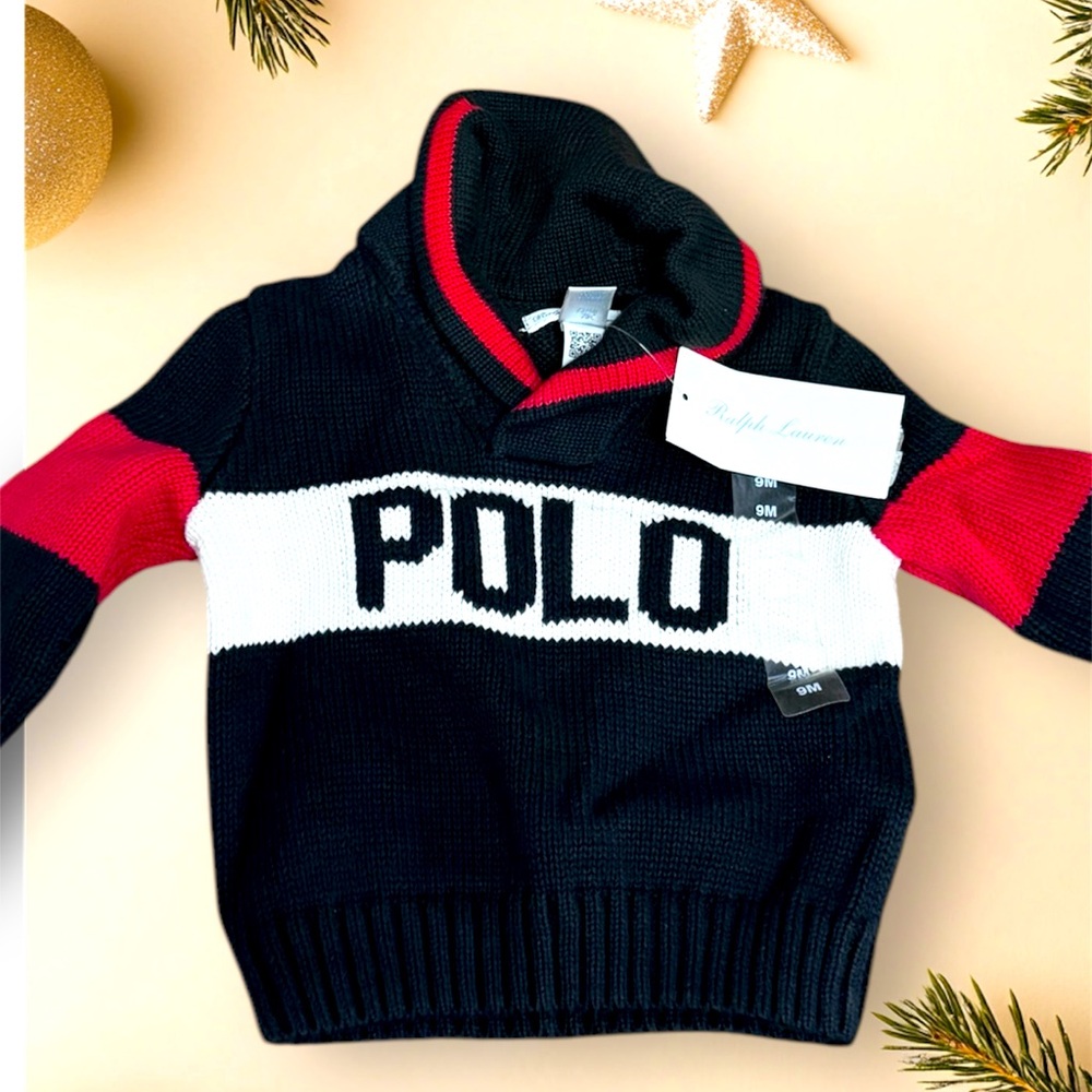 Ralphh Lauren sweater for babies. Size 6m. NEW